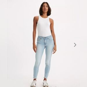 Levi's 711  Blue Straight Leg Jeans Classic Denim